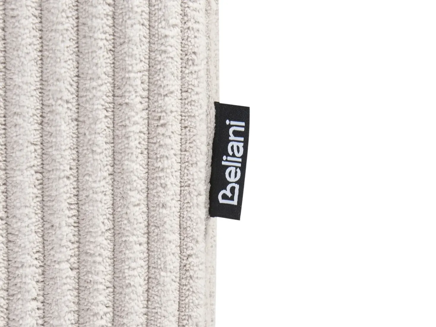 Divano angolare modulare 4 posti LEMVIG Velluto a coste Beige Lato destro