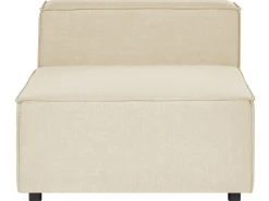 Divano angolare modulare 3 posti APRICA Lino sintetico Beige Lato destro