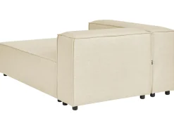 Divano angolare modulare 3 posti APRICA Lino sintetico Beige Lato destro