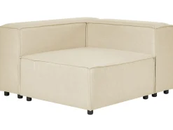 Divano angolare modulare 3 posti APRICA Lino sintetico Beige Lato destro