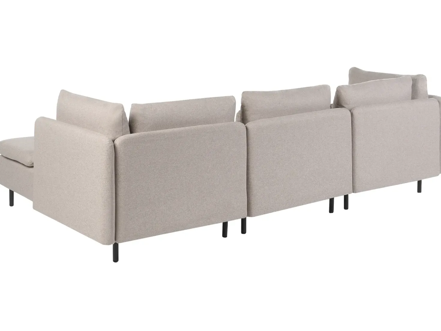 Divano angolare modulare 3 posti EGERIS Tessuto Beige Lato Sinistro