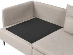Divano angolare modulare 3 posti EGERIS Tessuto Beige Lato Sinistro