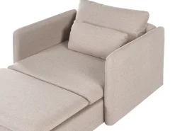 Divano angolare modulare 3 posti EGERIS Tessuto Beige Lato Sinistro