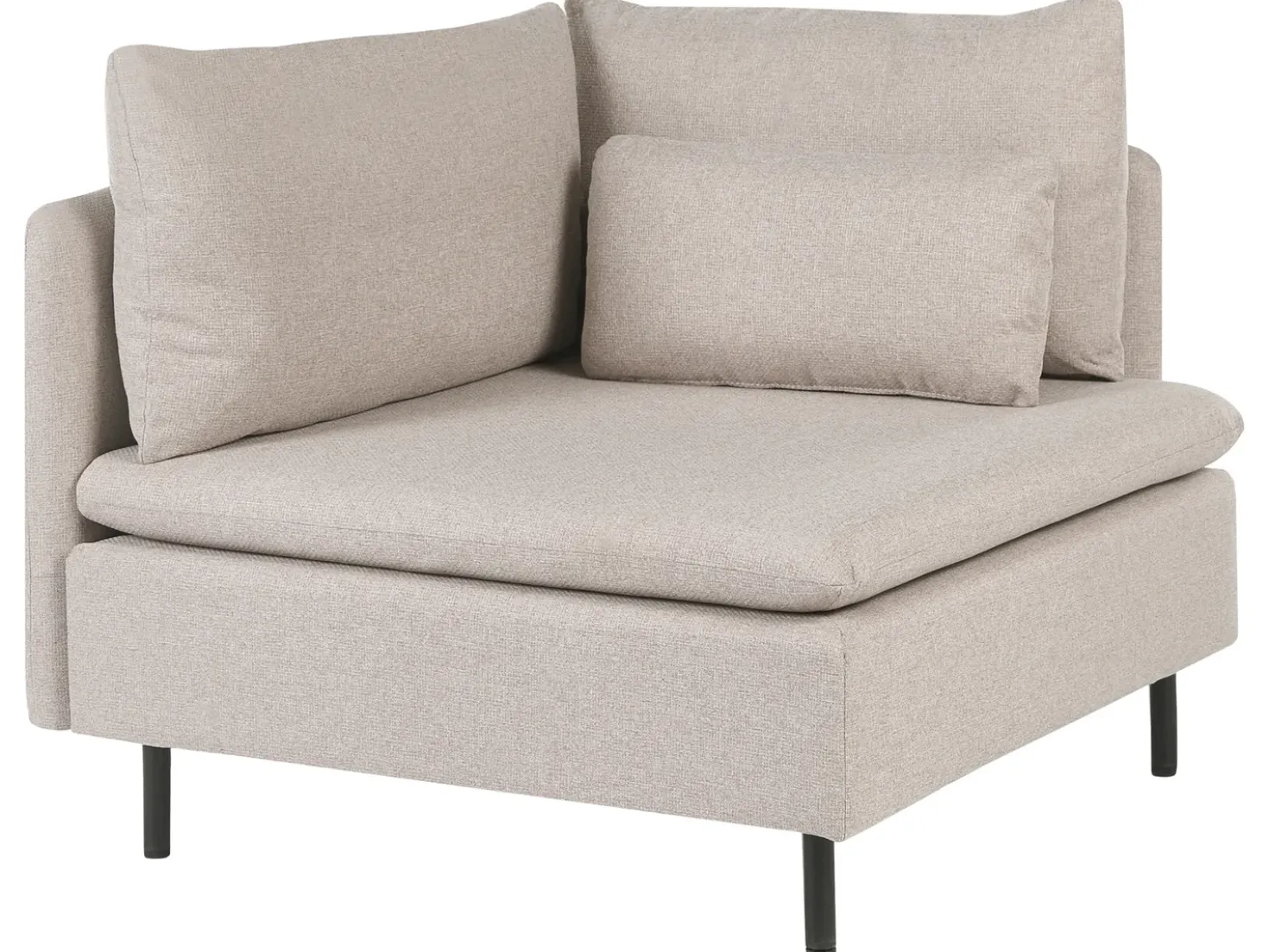 Divano angolare modulare 3 posti EGERIS Tessuto Beige Lato Sinistro