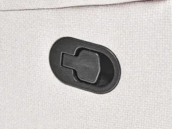Divano angolare reclinabile manuale 5 posti ROKKE Tessuto Beige chiaro Lato Sinistro
