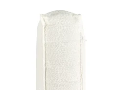 Divano angolare RENDERS Bouclé Bianco sporco con ottomana Lato Sinistro