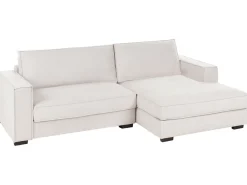 Divano angolare RENDERS Tessuto Beige chiaro Lato Sinistro