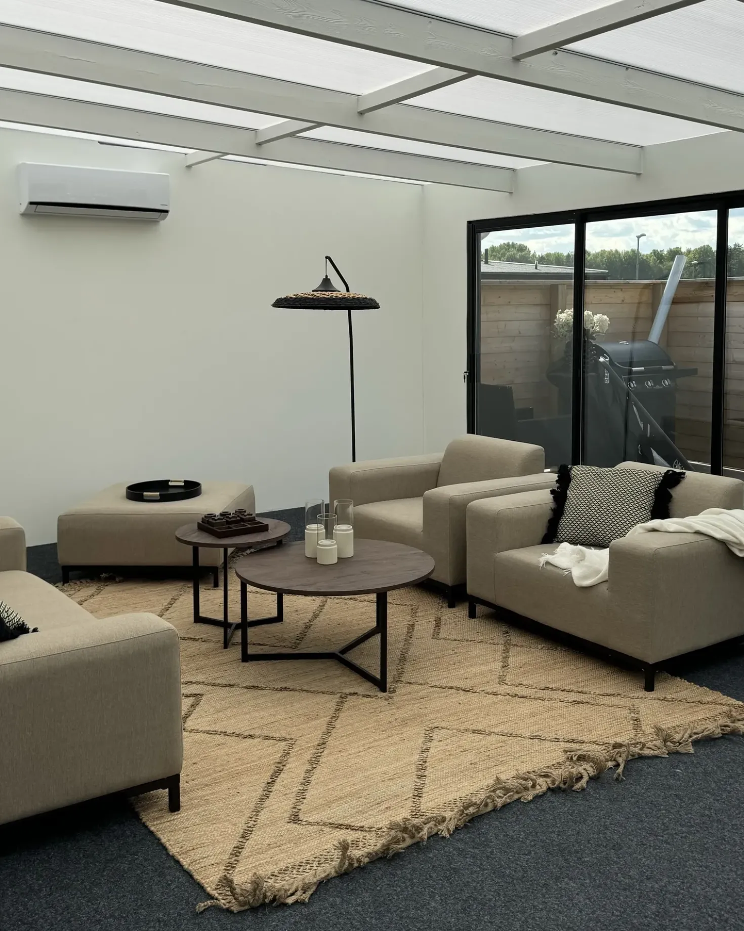 Divano da giardino 2 posti ROVIGO Beige