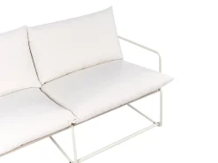 Divano da giardino 2 posti PONTE Metallo Beige chiaro