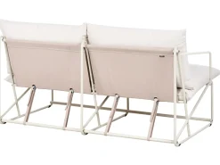 Divano da giardino 2 posti PONTE Metallo Beige chiaro