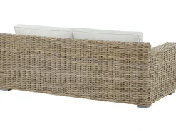 Divano da giardino 2 posti ARDEA Rattan Marrone chiaro