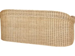 Divano da giardino 3 posti LIVADEIA Rattan Naturale