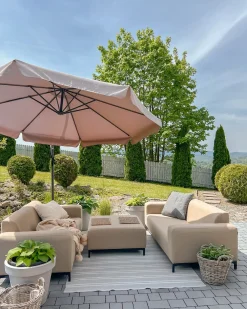 Divano da giardino 2 posti ROVIGO Beige