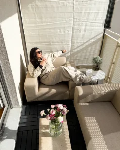 Divano da giardino 2 posti ROVIGO Beige