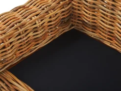 Divano da giardino 3 posti FORLI Rattan Naturale