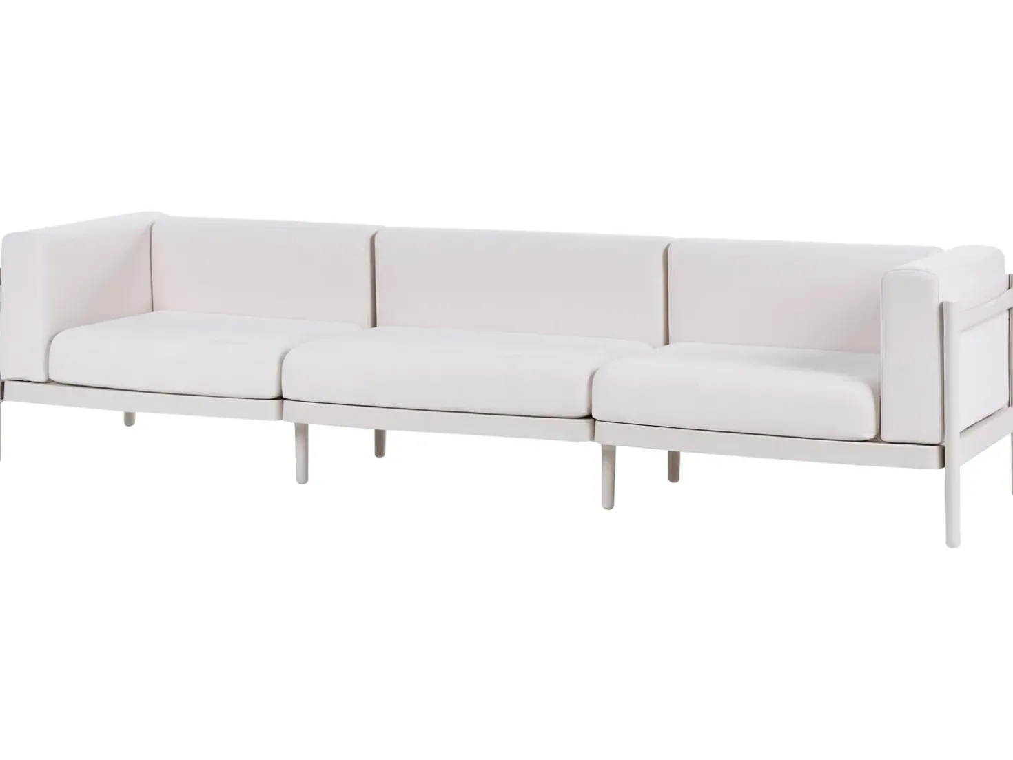 Divano da giardino 3 posti FERRETTI Beige chiaro