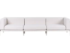Divano da giardino 3 posti FERRETTI Beige chiaro