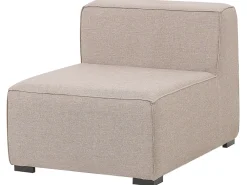 Divano da giardino con pouf 4 posti AREZZO Modulare Beige