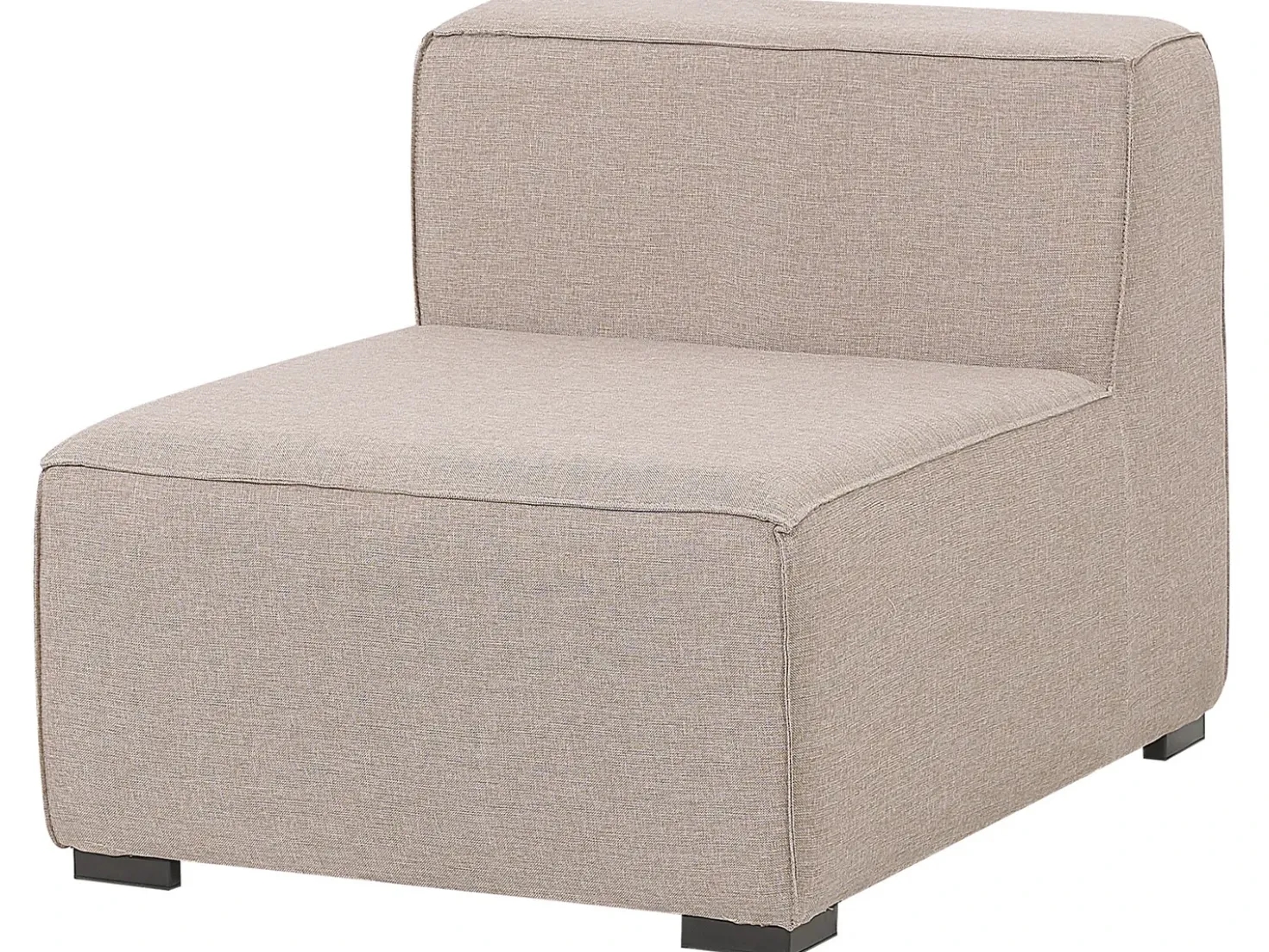Divano da giardino con pouf 4 posti AREZZO Modulare Beige