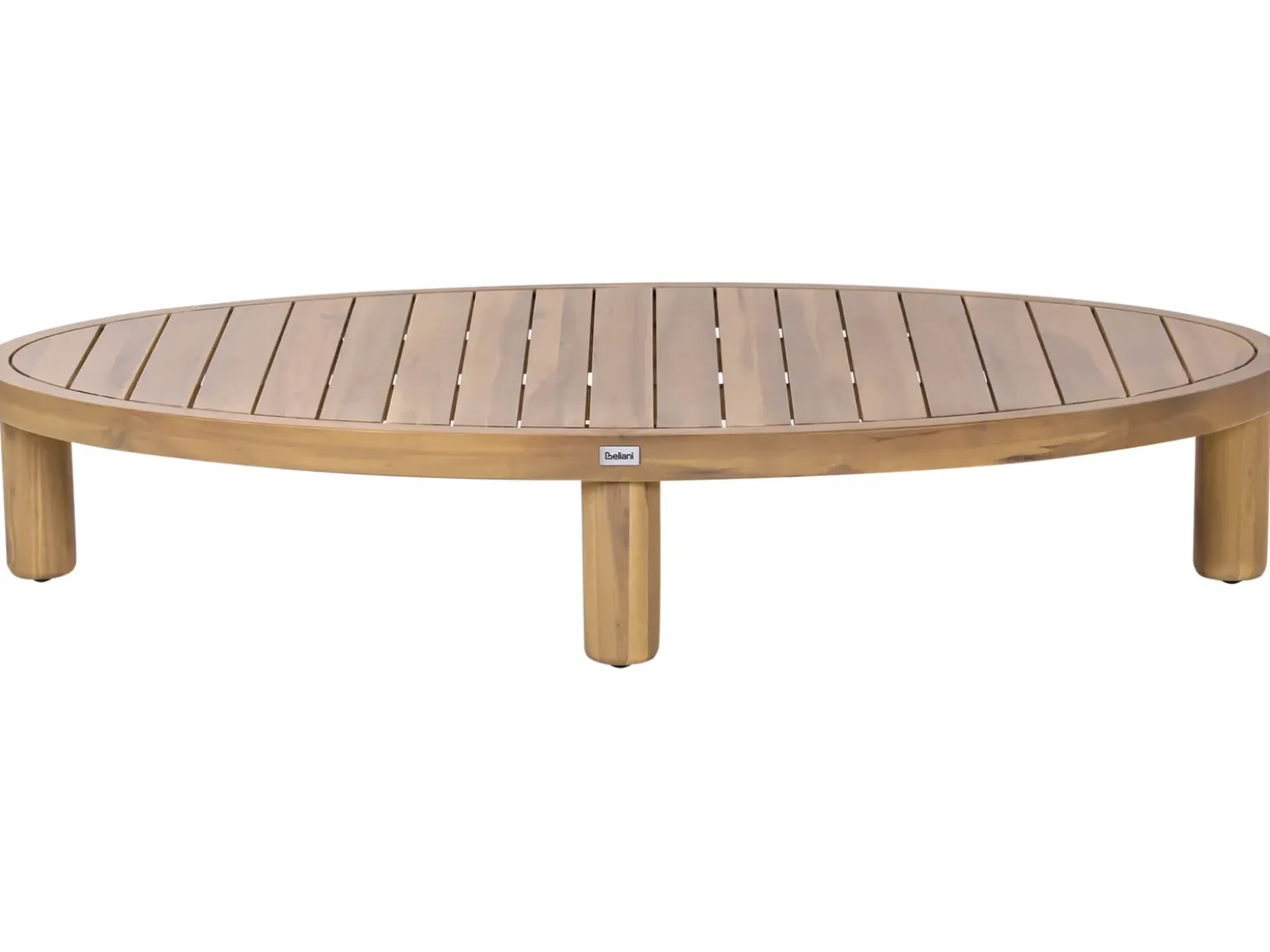 Divano da giardino con tavolo 4 posti NUMANA Legno d'acacia Bianco sporco