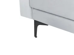 Divano letto 3 posti ABERDEEN Velluto Grigio chiaro