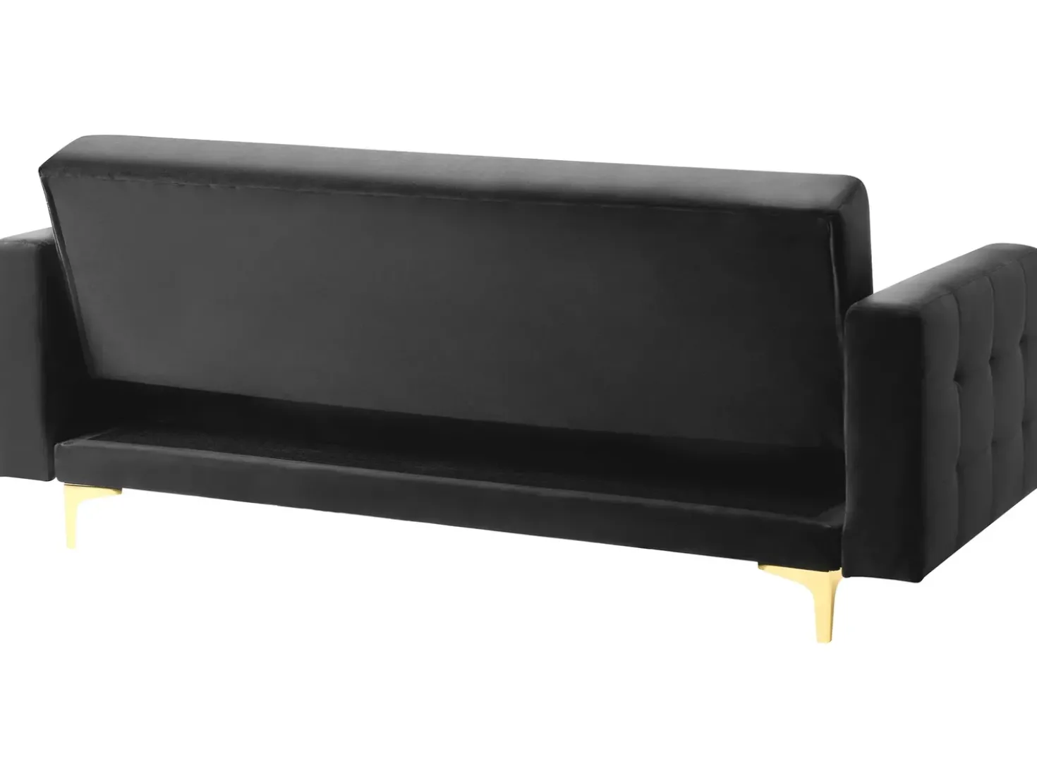 Divano letto 3 posti ABERDEEN Velluto Nero