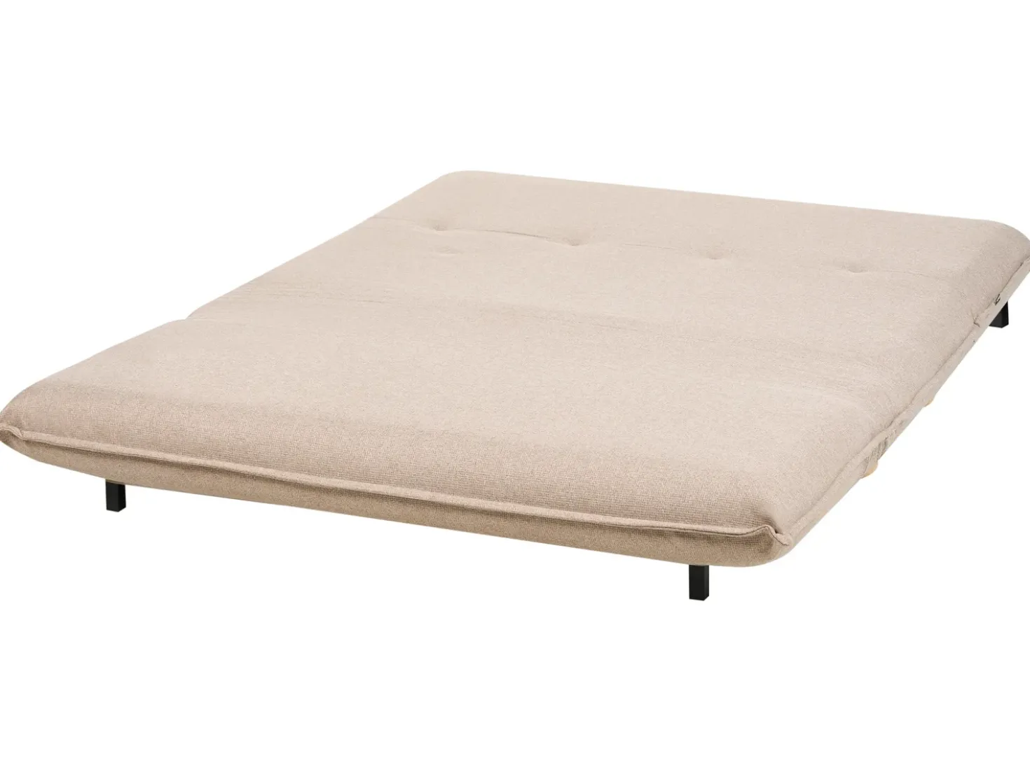 Divano letto 2 posti ABISKO Lino sintetico Beige