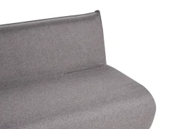 Divano letto 2 posti ABISKO Lino sintetico Grigio scuro