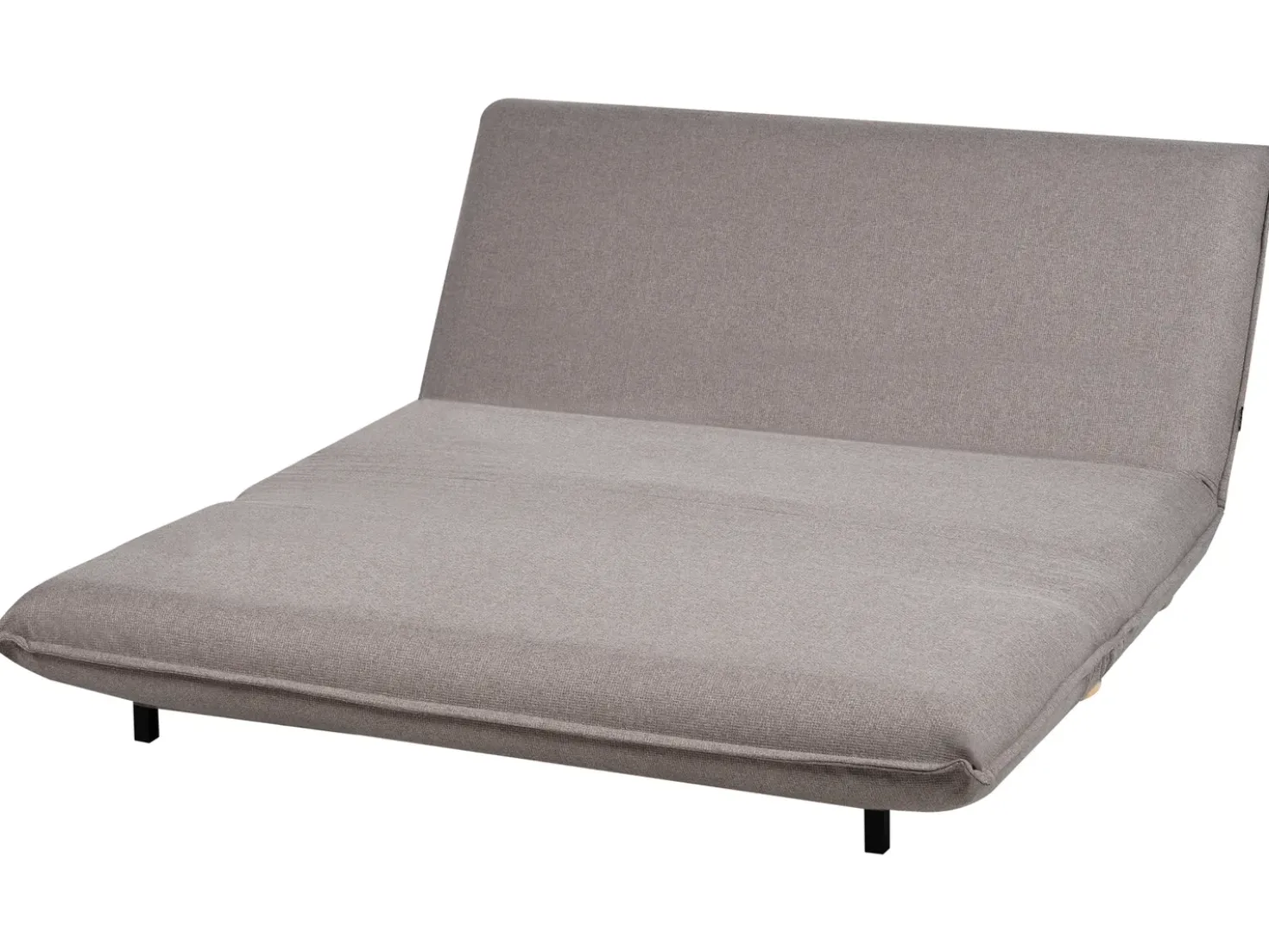 Divano letto 2 posti ABISKO Lino sintetico Grigio scuro