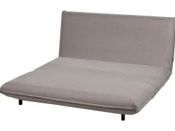 Divano letto 2 posti ABISKO Lino sintetico Grigio scuro