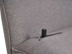 Divano letto 2 posti ABISKO Lino sintetico Grigio scuro
