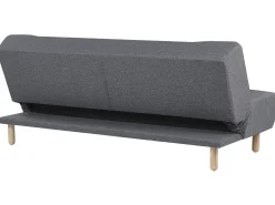 Divano letto 3 posti ALSTEN Tessuto Grigio scuro