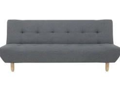 Divano letto 3 posti ALSTEN Tessuto Grigio scuro