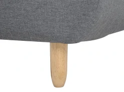 Divano letto 3 posti ALSTEN Tessuto Grigio scuro
