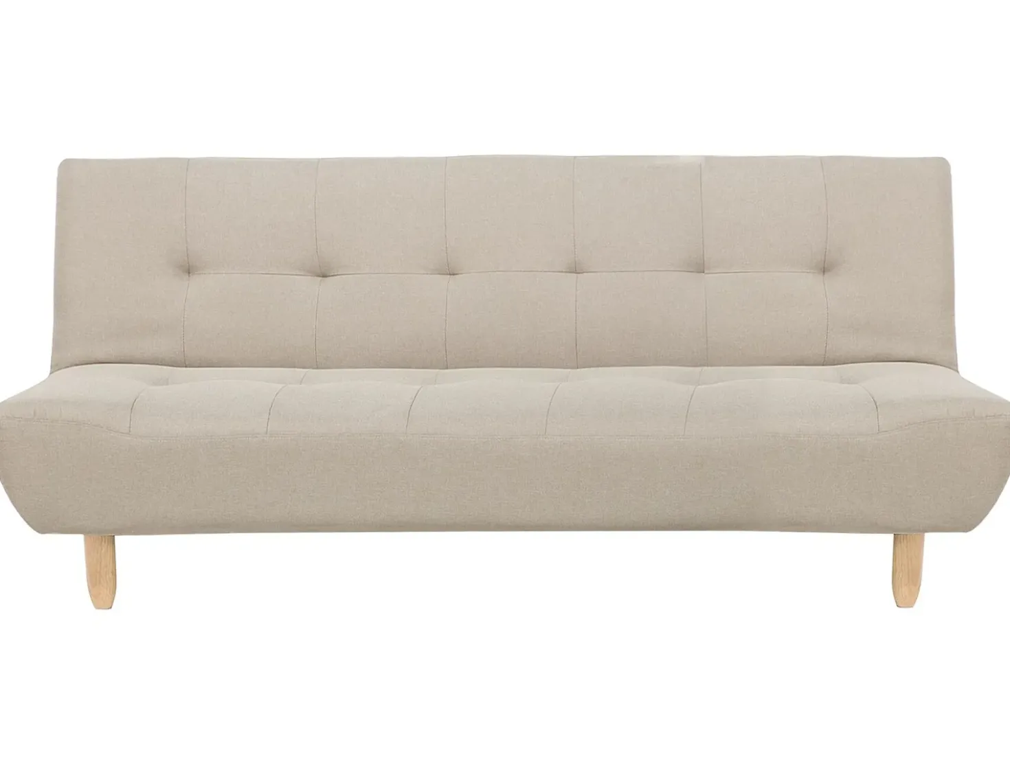 Divano letto 3 posti ALSTEN Tessuto Beige