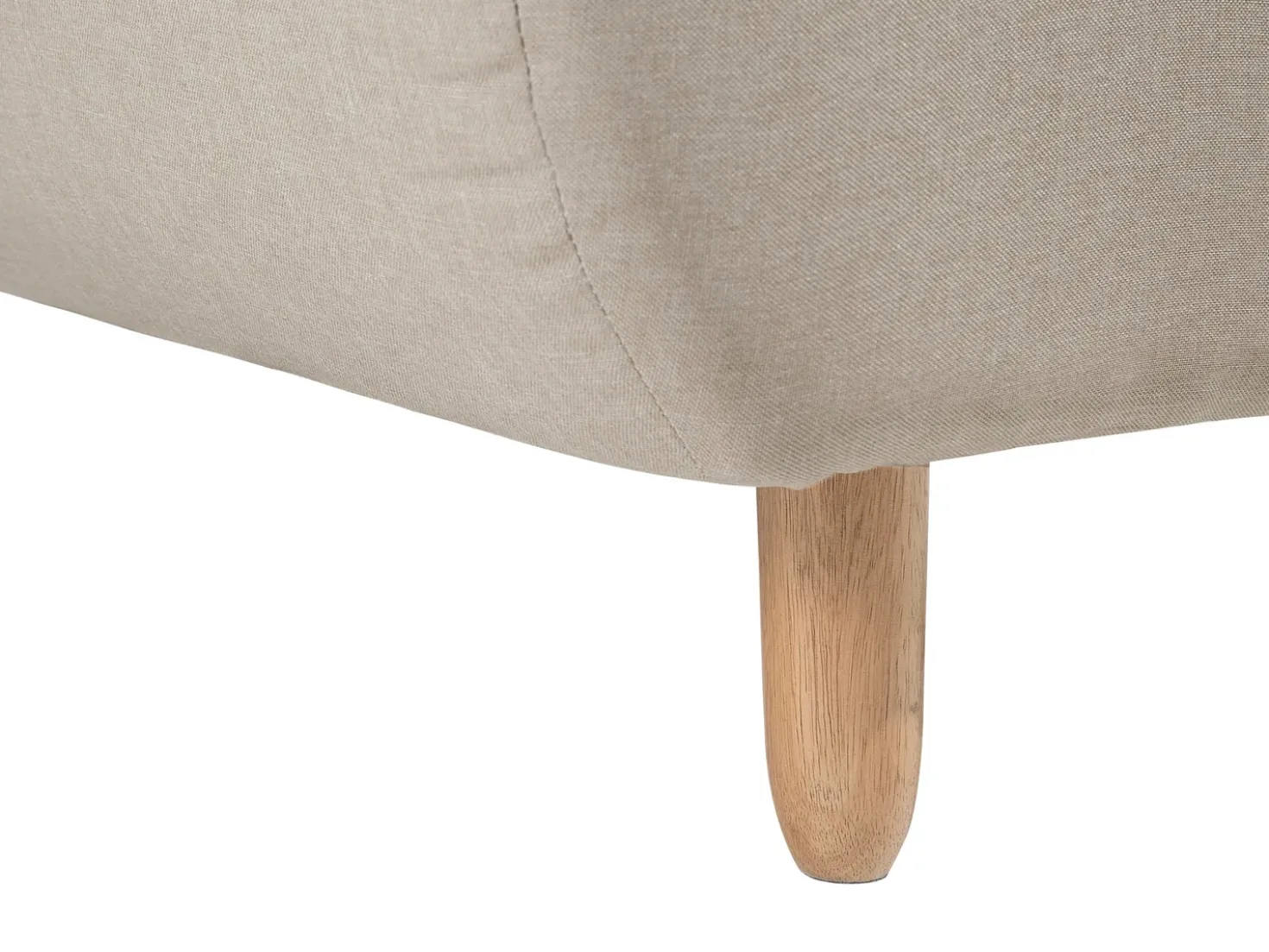 Divano letto 3 posti ALSTEN Tessuto Beige
