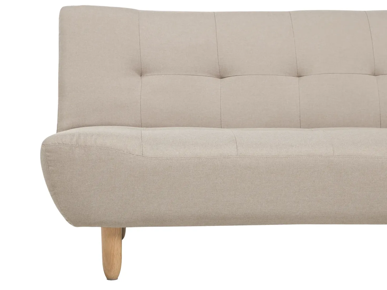 Divano letto 3 posti ALSTEN Tessuto Beige