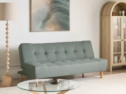 Divano letto 3 posti ALSTEN Tessuto Verde