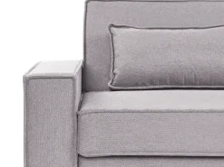 Divano letto 3 posti AROLE Tessuto Grigio