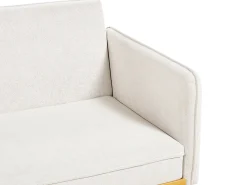 Divano letto 3 posti ASAA Tessuto Bianco sporco