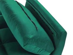 Divano letto 3 posti ASBY Velluto Verde