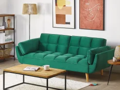 Divano letto 3 posti ASBY Velluto Verde
