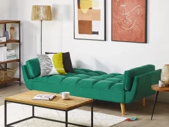Divano letto 3 posti ASBY Velluto Verde
