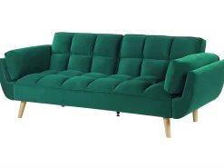 Divano letto 3 posti ASBY Velluto Verde