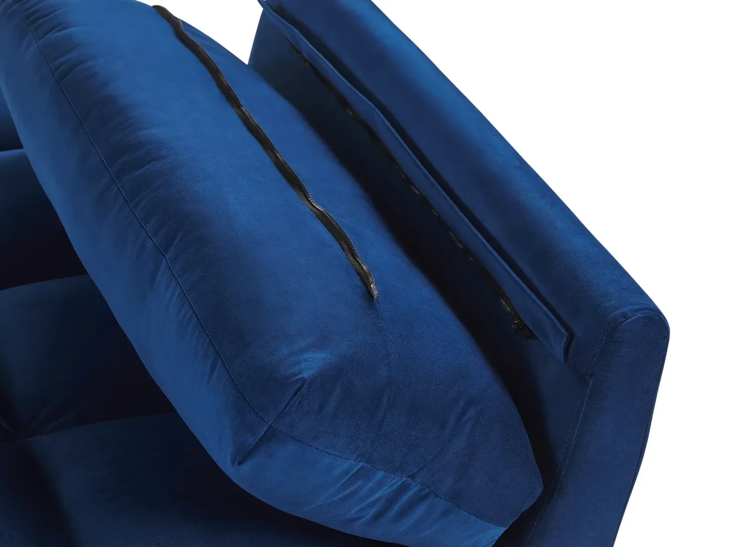 Divano letto 3 posti ASBY Velluto Blu marino