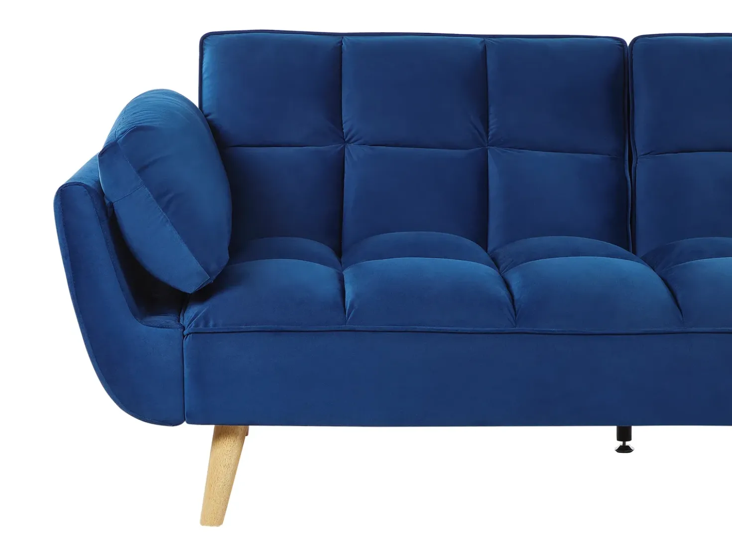 Divano letto 3 posti ASBY Velluto Blu marino