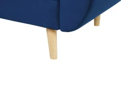 Divano letto 3 posti ASBY Velluto Blu marino