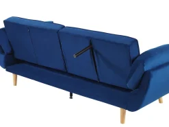Divano letto 3 posti ASBY Velluto Blu marino