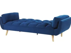 Divano letto 3 posti ASBY Velluto Blu marino