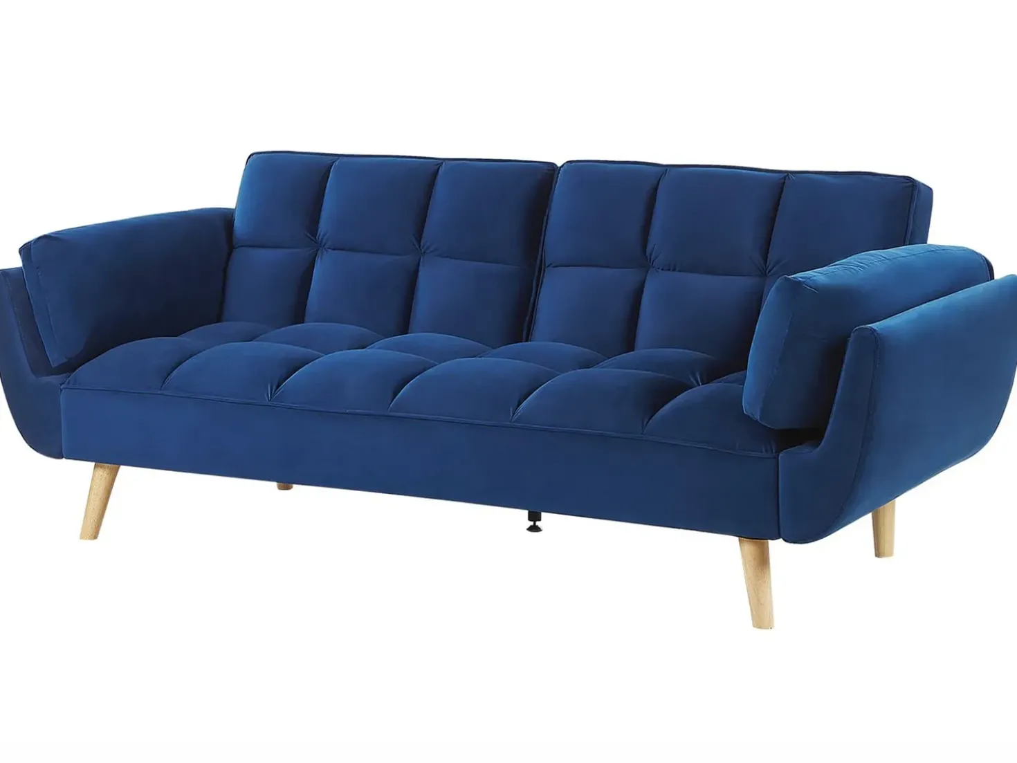 Divano letto 3 posti ASBY Velluto Blu marino